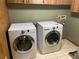 Laundry room featuring a modern washer and dryer set at 1606 The Oaks Dr, Maitland, FL 32751