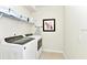 Modern laundry room with a side-by-side washer and dryer at 2004 Summer Dr, Davenport, FL 33897