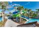 Thrilling water slides and pool area for Gathering fun at 2004 Summer Dr, Davenport, FL 33897