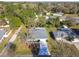 An aerial view of a home showing the front driveway and the surrounding neighborhood at 939 Van Loon Ct, Kissimmee, FL 34758