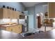 Kitchen with stainless steel appliances, lots of cabinet space, and a double sink at 1045 S State Road 415, New Smyrna Beach, FL 32168