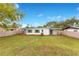 Exterior elevation of the house with green grass and landscaping at 1612 Idaho Ave, Belle Isle, FL 32809