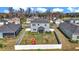 Aerial view of a spacious backyard with a playset at 1795 Nw 44Th Ct Rd, Ocala, FL 34482