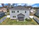 A spacious backyard with a white fence at 1795 Nw 44Th Ct Rd, Ocala, FL 34482