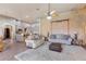 Open-concept living area with a view of the gourmet kitchen, perfect for entertaining at 2368 Buckingham Run Ct, Orlando, FL 32828