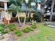 Lush landscaping and signage welcome you to this community clubhouse at 3050 Pirates Retreat Ct # 402, Kissimmee, FL 34747