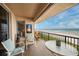 Enjoy the beach view from this breezy and furnished outdoor balcony at 4651 S Atlantic Ave # 2030, Ponce Inlet, FL 32127