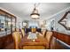Formal dining room with water views has seating for six and adjoins the living area at 4651 S Atlantic Ave # 2030, Ponce Inlet, FL 32127
