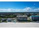 Panoramic aerial showing the beachfront condos, the pool and the beach at 4651 S Atlantic Ave # 2030, Ponce Inlet, FL 32127