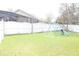 Spacious backyard with a swing set and privacy fence at 536 Dunoon St, Ocoee, FL 34761