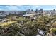 Scenic aerial view showcasing the city skyline and the property's proximity to downtown amenities at 718 E Livingston St, Orlando, FL 32803