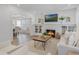 Cozy living room featuring a fireplace, built-in shelving, and comfortable seating at 718 E Livingston St, Orlando, FL 32803