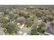 An aerial view capturing a well-kept home with mature trees and beautiful landscaping at 892 Cool Springs Cir, Ocoee, FL 34761