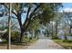 Scenic street view with a view of the lake, surrounded by mature trees and lush greenery at 933 Lakehurst St, Lakeland, FL 33805