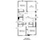 Second-floor plan featuring bedrooms, a loft, bathroom and laundry room at 1975 Iorio St, St Cloud, FL 34771