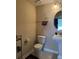 Neutral half bath with patterned floors, and pedestal sink at 2047 Dixie Belle Dr # 2047K, Orlando, FL 32812