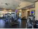 Spacious gym with modern fitness equipment and multiple ceiling fans for a comfortable workout at 2348 Clemblue Rd, Clermont, FL 34715