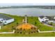 Aerial view of a neighborhood playground near the lake at 2930 Wordsmith Rd, Kissimmee, FL 34746