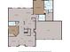 Floorplan layout of the home, including bedrooms, bathrooms, kitchen, and living spaces at 3000 Stonington Run, Kissimmee, FL 34746