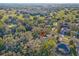 Expansive aerial view of a home nestled among mature trees in a lush, green community at 3443 Players Point Loop, Apopka, FL 32712