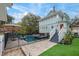 Backyard featuring pool, patio, and manicured lawn at 415 W Rich Ave, Deland, FL 32720