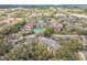 Aerial view revealing tennis courts, a community pool, lush landscaping, and a beautiful residential community at 5255 Images Cir # 305, Kissimmee, FL 34746