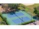 Close-up aerial photo of the neighborhood tennis courts at 116 Cambridge Dr, Longwood, FL 32779