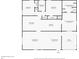 Detailed floor plan showcasing the layout and dimensions of the home, including four bedrooms at 119 Mayfair Cir, Sanford, FL 32771
