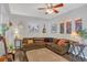Comfortable living room with a plush sectional sofa and a relaxed atmosphere at 119 Mayfair Cir, Sanford, FL 32771