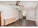 Spacious main bedroom features wood-look vinyl floors and dressers at 1417 High Point Blvd # 150D, Orlando, FL 32825