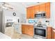 Modern kitchen featuring a large island, sleek appliances, and an open layout at 2413 Weber St, Orlando, FL 32803