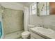 Well-maintained bathroom featuring a tiled shower and standard fixtures at 4155 Westgate Rd, Orlando, FL 32808