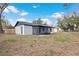 A view of the backyard and screened patio at 4536 San Sebastian Cir, Orlando, FL 32808