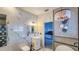 Updated bathroom featuring modern fixtures, a stylish vanity, and elegant tile work at 523 Cascading Creek Ln, Winter Garden, FL 34787
