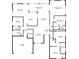 Detailed floor plan showing layout of rooms, including bedrooms, bathrooms, and living spaces at 536 Kilimanjaro Dr, Kissimmee, FL 34758