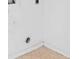 Image shows a corner of a laundry room with essential connections for machines at 536 Kilimanjaro Dr, Kissimmee, FL 34758