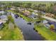 Aerial view of the community with a scenic view of the river and well-maintained properties at 743 Riverbend Blvd, Longwood, FL 32779