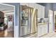 Bright kitchen with stainless steel refrigerator at 743 Riverbend Blvd, Longwood, FL 32779
