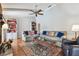 Spacious living room featuring ceiling fan at 743 Riverbend Blvd, Longwood, FL 32779