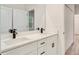 Spacious bathroom with double sinks, quartz countertops, and modern fixtures at 2246 Sw 167Th Pl, Ocala, FL 34475