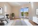 Peaceful main bedroom with hardwood floors, sliding doors that lead to a private patio, and tranquil decor at 2732 Aloma Oaks Dr, Oviedo, FL 32765