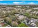 Overhead shot of apartments near a lake, showcasing mature trees, dedicated parking and community amenities at 310 Sunvista Ct, Sanford, FL 32773