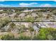 An aerial view of garden-style apartments and surrounding neighborhood close to a serene lake at 310 Sunvista Ct, Sanford, FL 32773