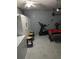 Garage space with laundry machines, a treadmill, and an added pool table at 547 Madina Cir, Davenport, FL 33837