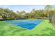 Professional tennis courts with green and blue surface, surrounded by lush greenery at 112 Tate Ct, Orlando, FL 32828