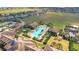 Aerial view of the resort-style community pool and recreational areas at 117 Cupania Ct, Groveland, FL 34736