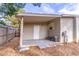 Cozy back porch with ample space and neutral siding, great for outdoor storage at 134 E Plantation Blvd, Lake Mary, FL 32746