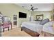 Relaxing main bedroom with modern decor, a ceiling fan, and a comfortable king bed at 3455 Bellingham Dr, Orlando, FL 32825