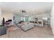 Open floor plan seamlessly integrates the living room and kitchen for modern living at 4115 Ruby Run, Haines City, FL 33844