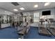 Well-equipped gym featuring modern weight machines, treadmills, and a wall-mounted TV at 9051 Treasure Trove Ln # 505, Kissimmee, FL 34747